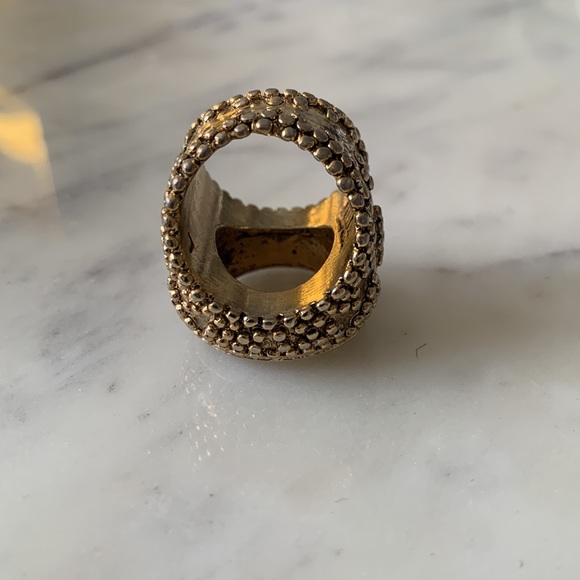 Vintage Magnifying Glass Steampunk Ring Size 7 - Picture 4 of 6